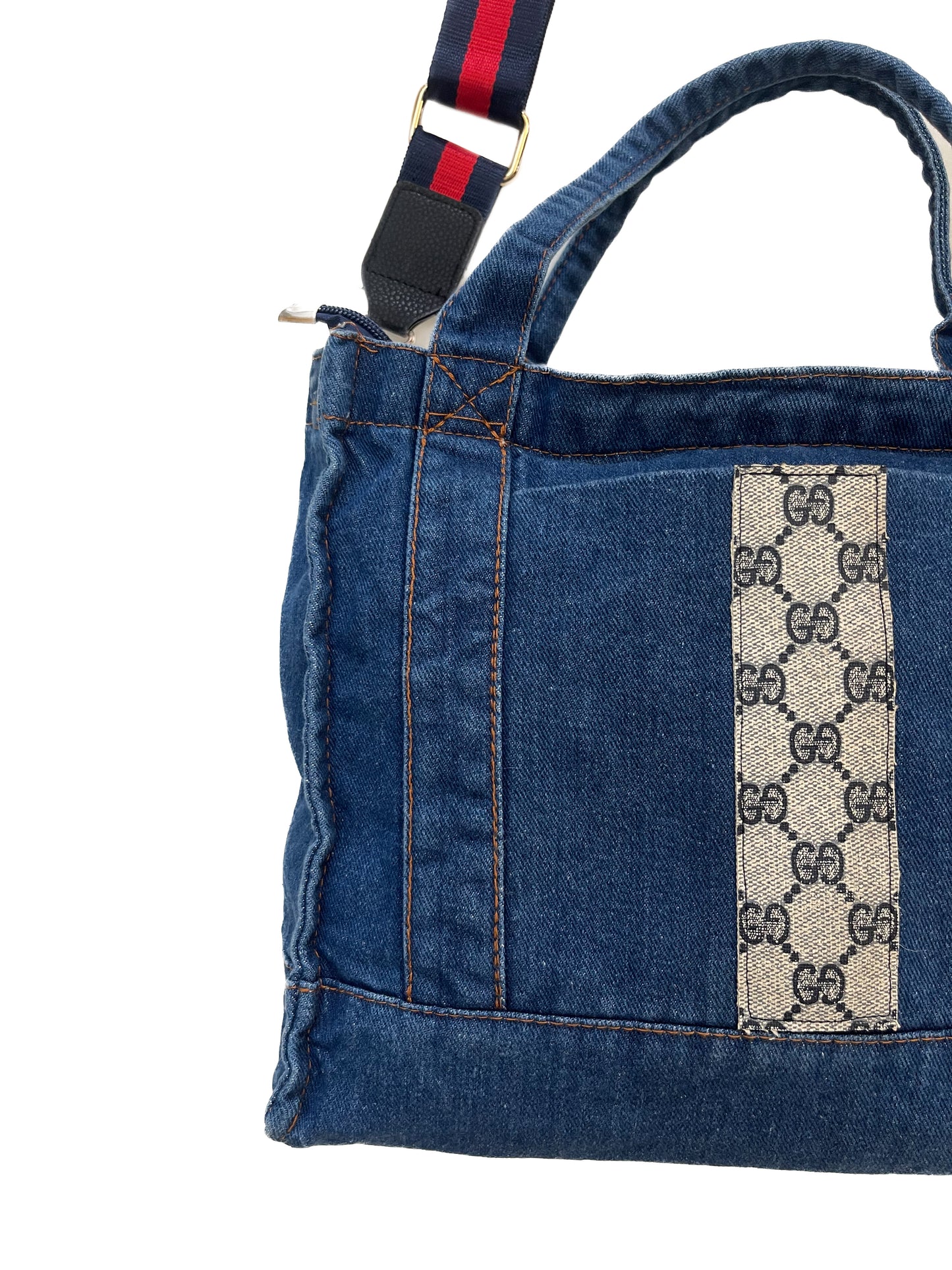 Upcycled Denim Tote - Small