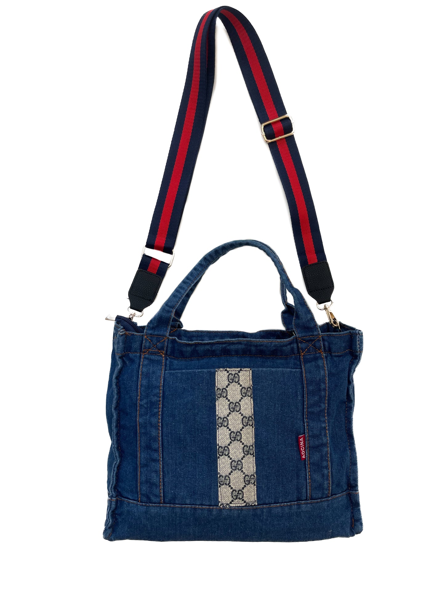 Upcycled Denim Tote - Small