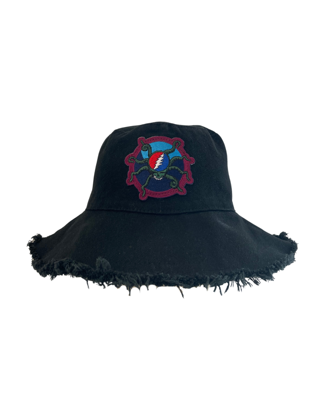 Upcycled Grateful Dead Patch Bucket Hat