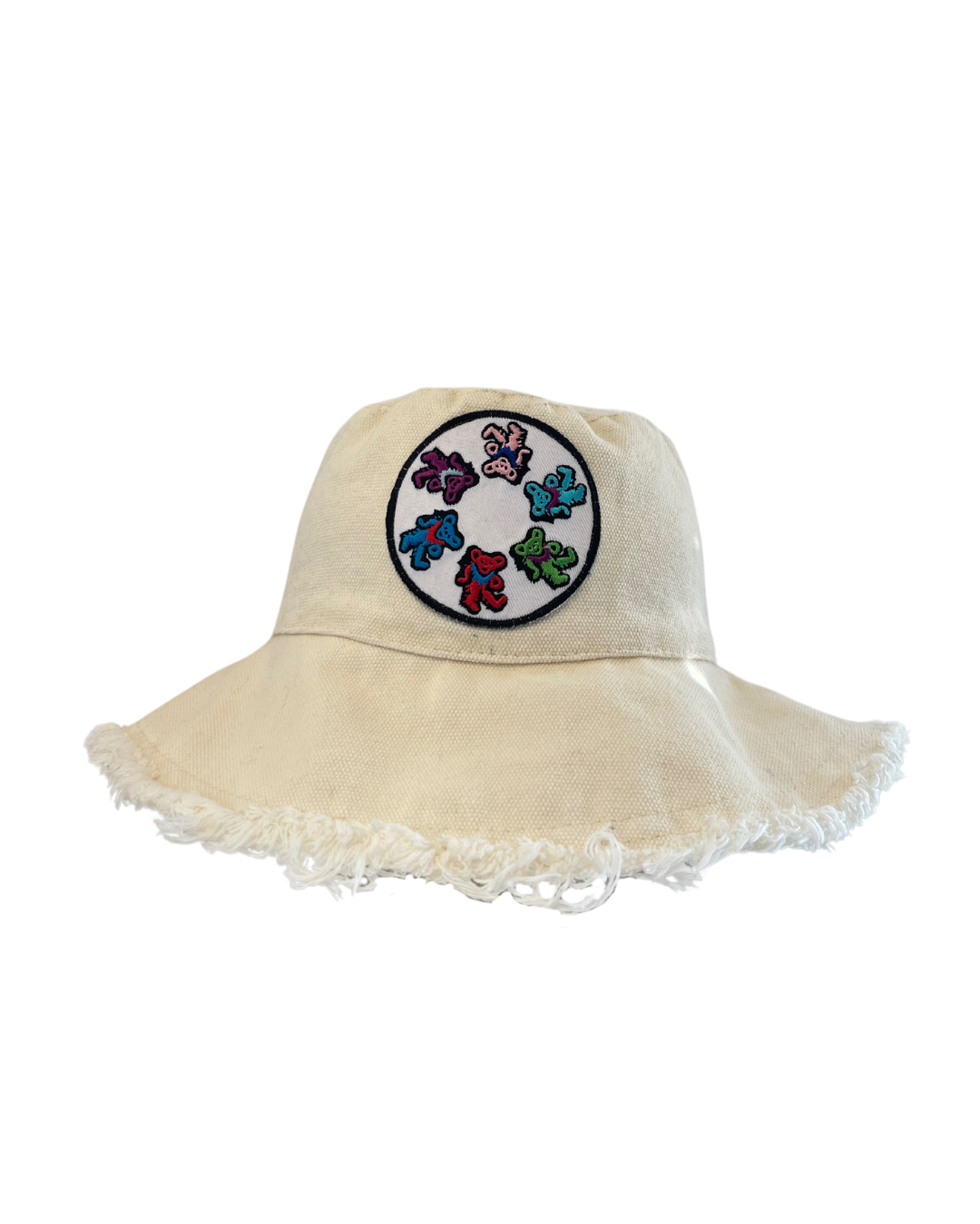 Upcycled Grateful Dead Patch Bucket Hat