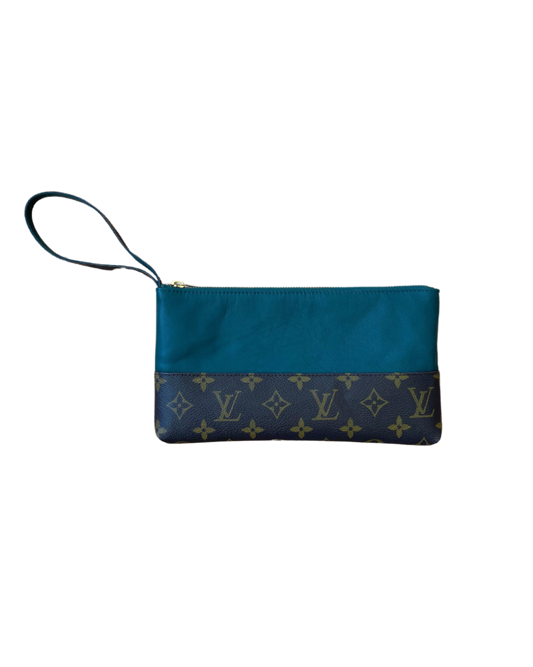 Upcycled Wristlet - Forest Green