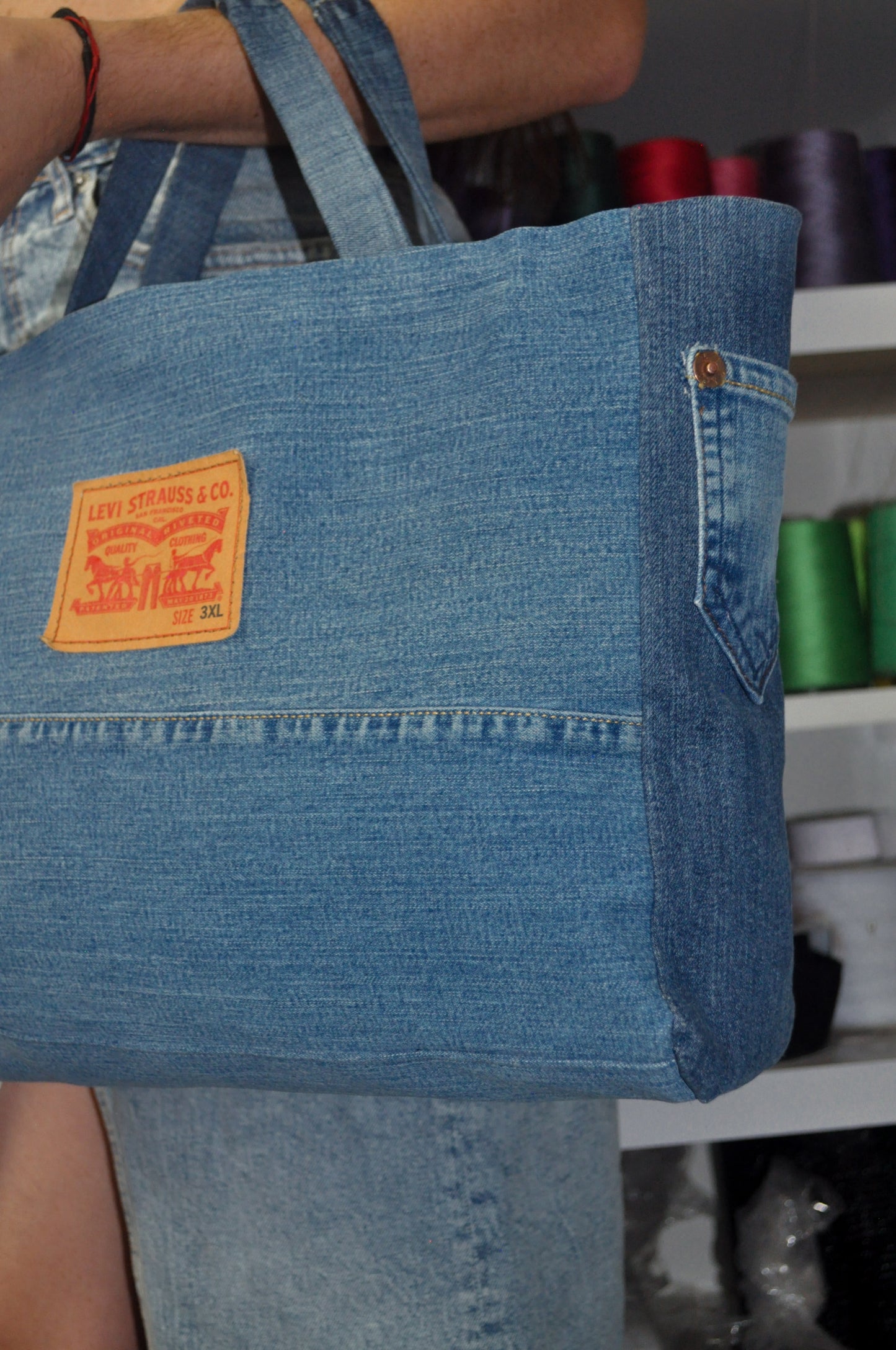 Upcycled Denim Tote