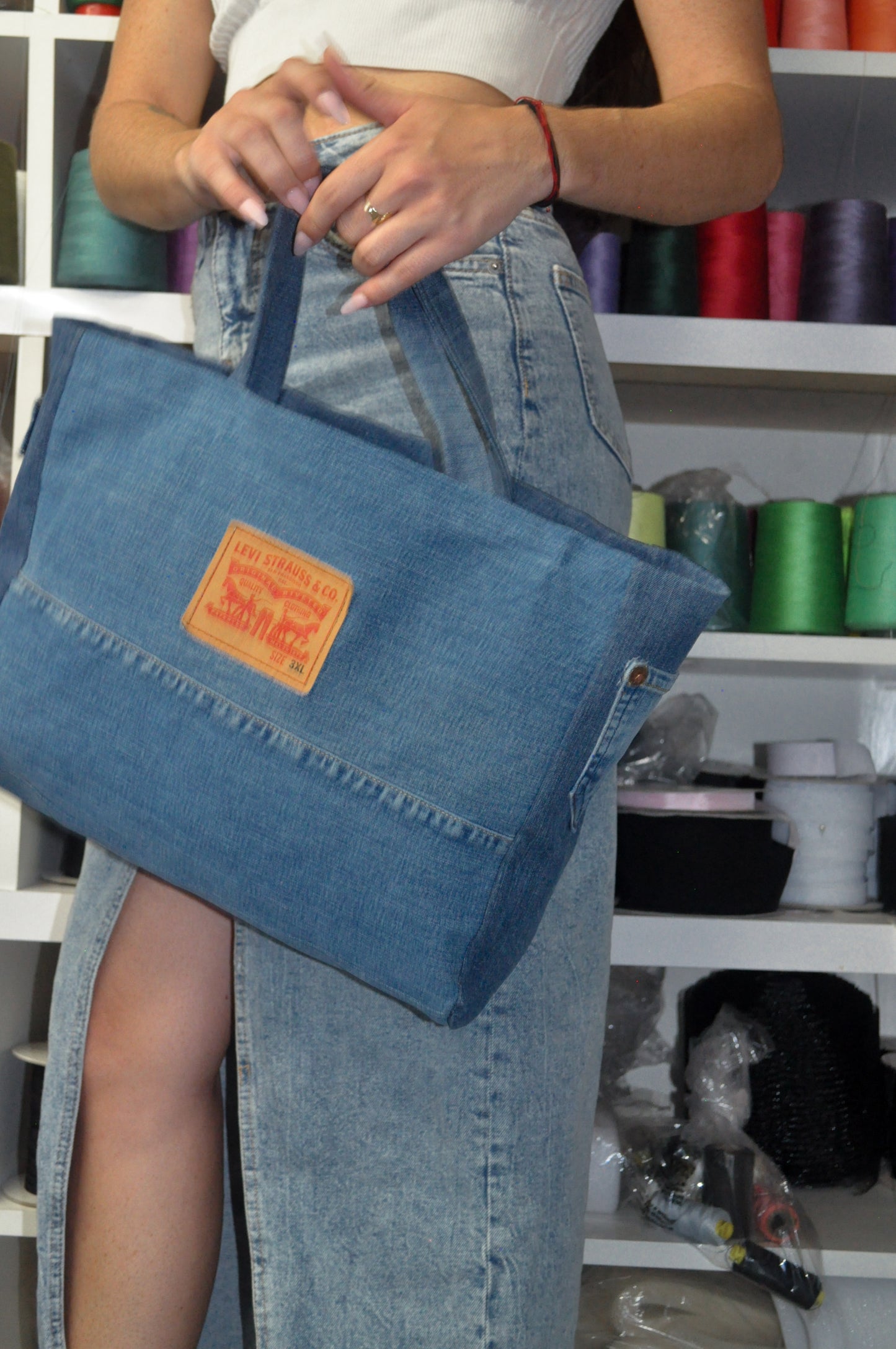 Upcycled Denim Tote