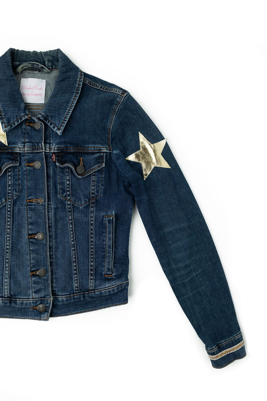 A Star Is Born Upcycled Denim Jacket - Adult