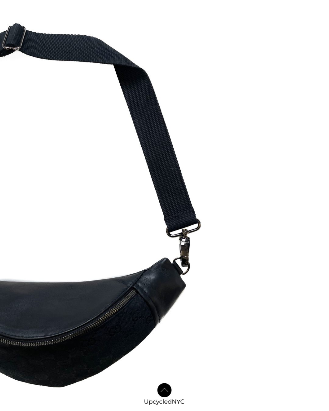 Upcycled Mini Sling Bag - Black
