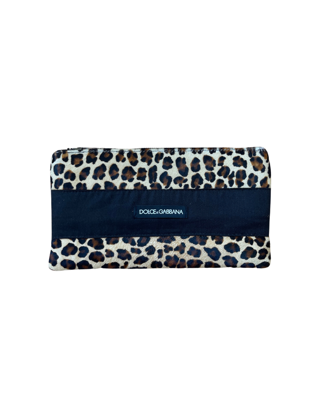 Upcycled Dust Bag Cosmetic Case - Cheetah