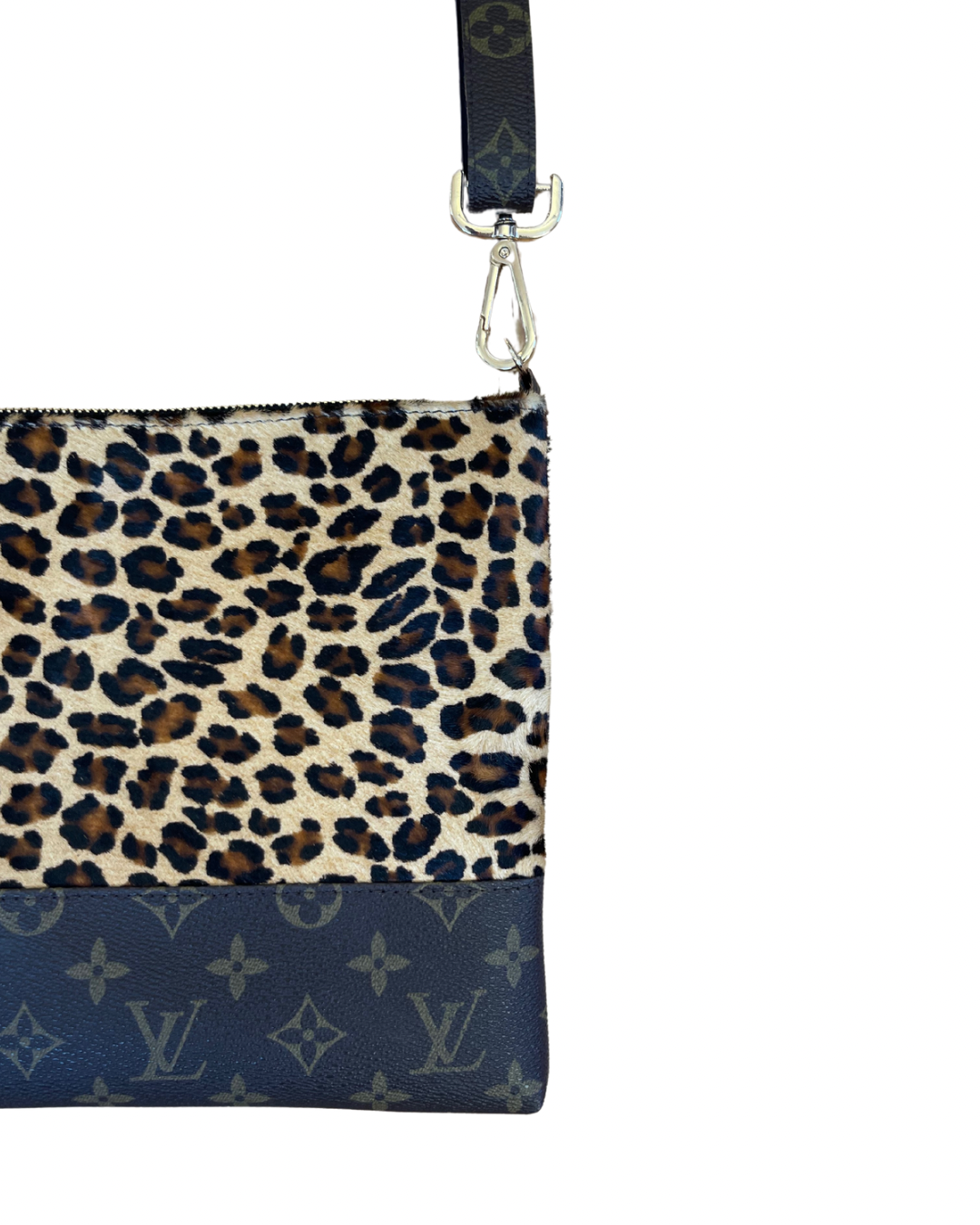 Upcycled Crossbody Bag - Cheetah