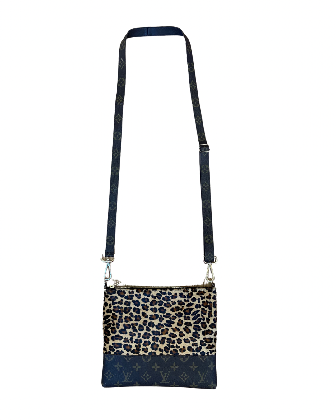 Upcycled Crossbody Bag - Cheetah