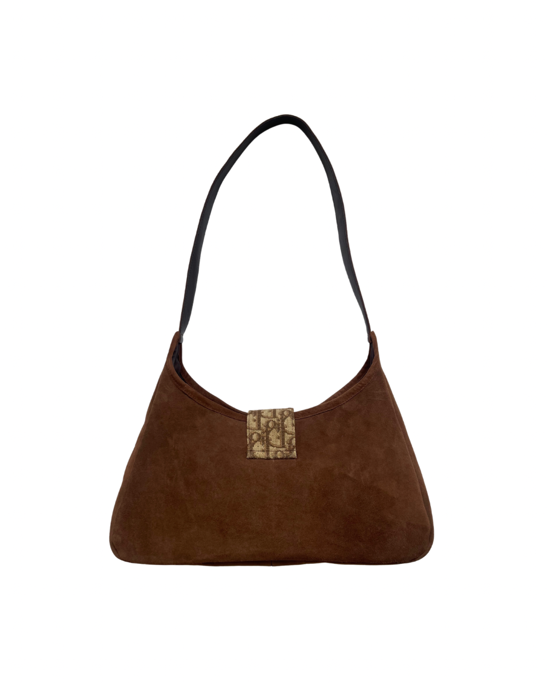 Upcycled Suede Hobo Bag - Mocha