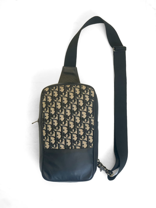 Upcycled Backpack Sling - Navy