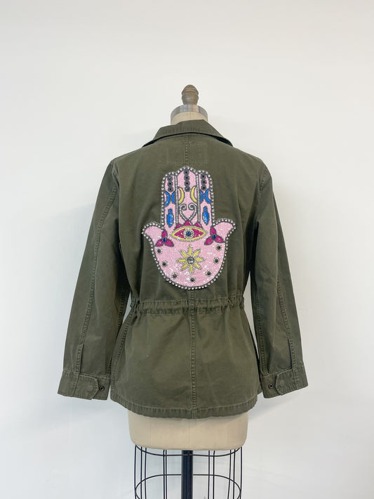 Hamsa Patch Army Jacket