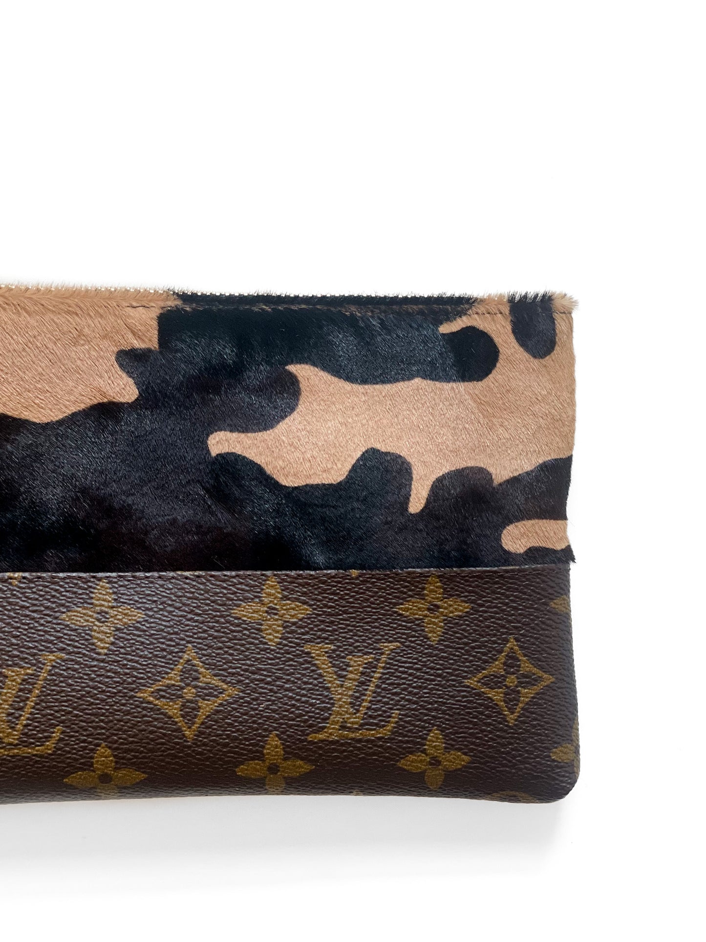 Upcycled Wristlet - Brown Camo