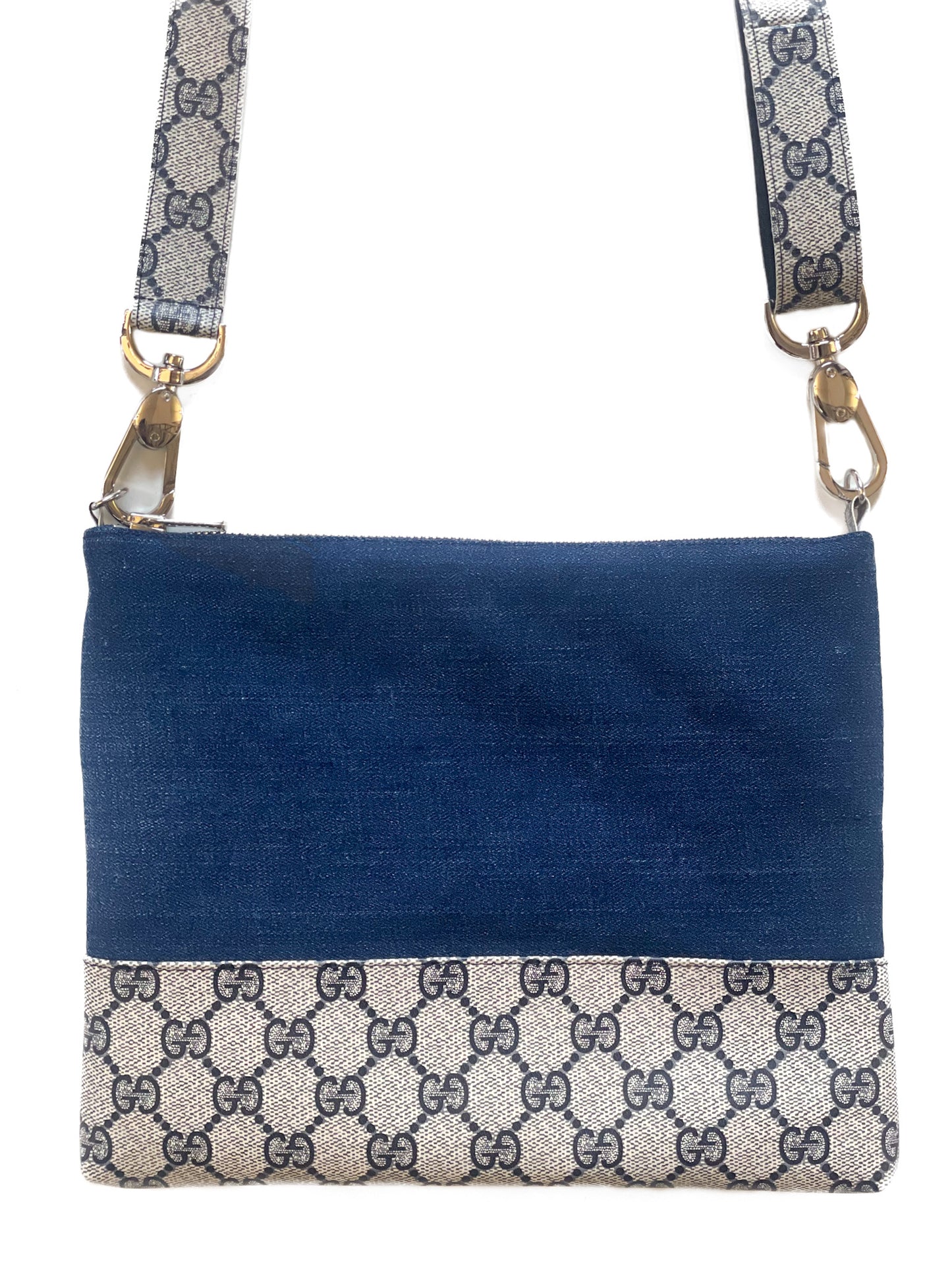 Upcycled Crossbody Bag - Denim & Navy