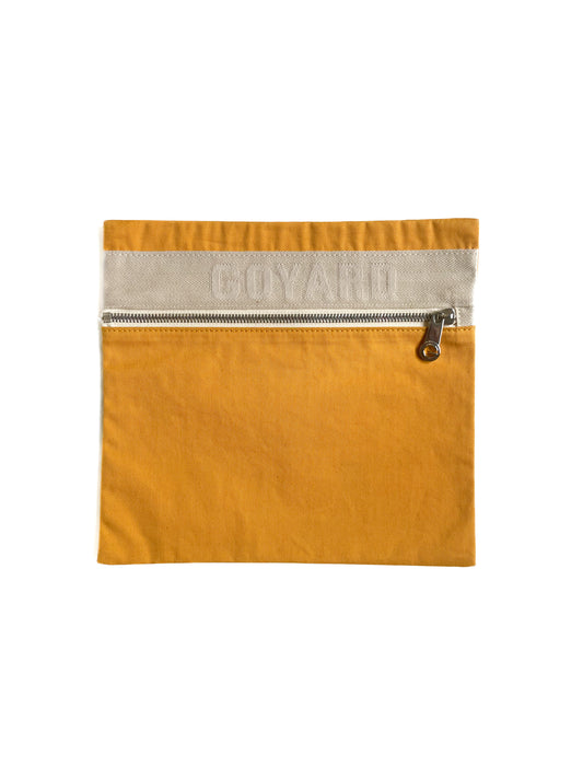Upcycled Mustard Cosmetic AND CROSSBODY