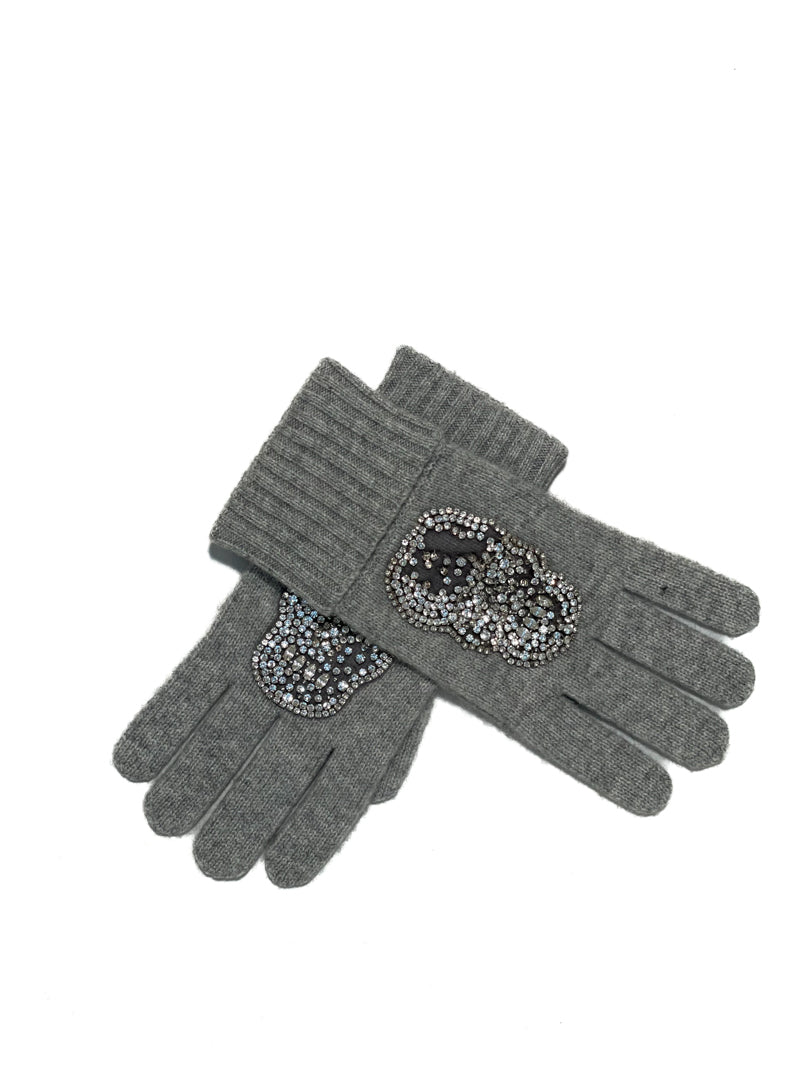 Cashmere Skull Gloves