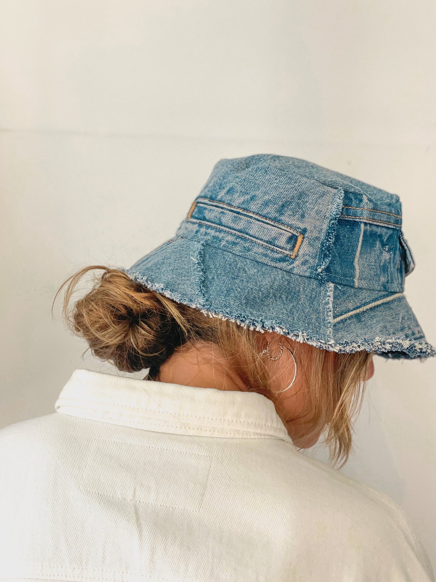 Upcycled Denim Bucket Hat