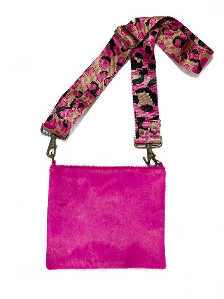 Upcycled Pink Crossbody Bag